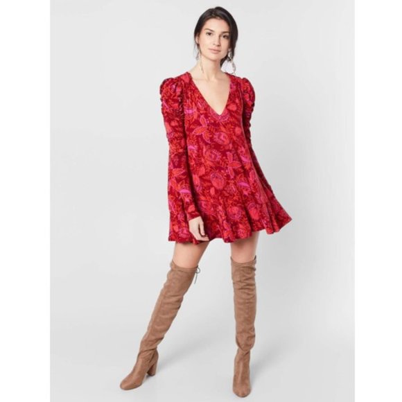 Free People Dresses & Skirts - NEW Free People Hello Lover Ruched Sleeve Tunic